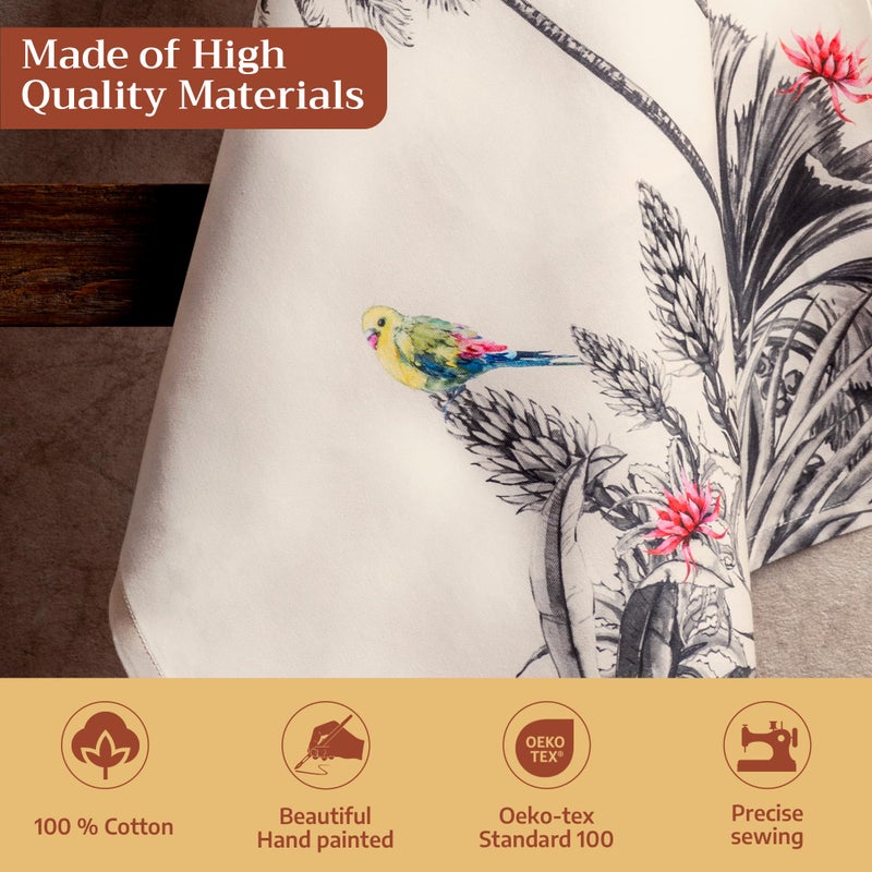 Maison d' Hermine Kitchen Towels Set of 3 100% Cotton 20" x 27.5" Reusable Cloth Tea Dish Towels Absorbent with Hanging Loop for Kitchen Dining Thanksgiving Christmas Decorations (Amazonia) - Image 3